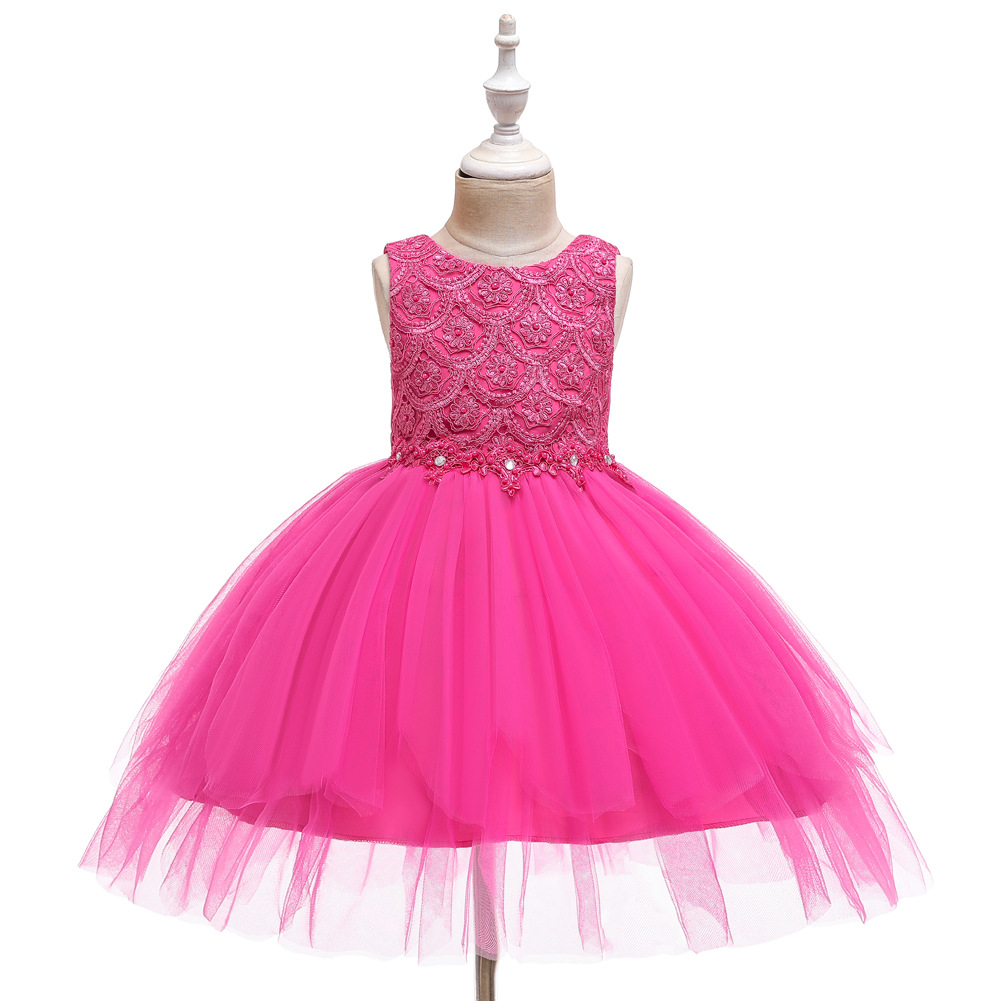 Summer New Children's Dresses Girls Princess Skirts Flower Girls Wedding Dresses Children's Costumes Wholesale display picture 21