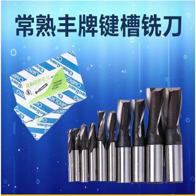常熟丰牌直柄3刃立铣刀直柄2刃键槽铣刀3 4 6 8 10 11 12 16 1820