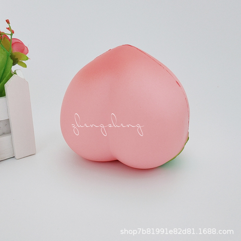 pu慢回弹仿真水果桃子 慢回弹西瓜 柠檬芒果菠萝发泡慢回弹玩具