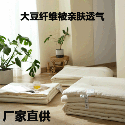 Cotton Soybean Fibers are Four Seasons is Double pure cotton Spring and autumn quilt Cotton Winter quilt quilt wholesale One piece On behalf of