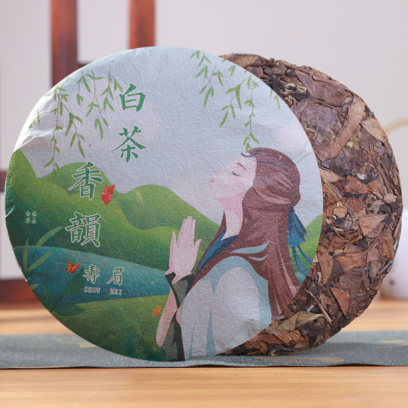 正宗福鼎白茶壽眉老白茶350g生態高山茶餅福建茶葉管陽太姥山16年