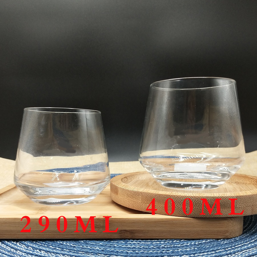 高白料玻璃创意玻璃杯 锥形威士忌杯啤酒杯可印LOGO