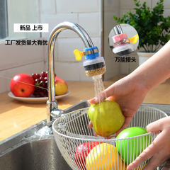 Kitchen faucet shower head with three settings, dual filtration, pressure boosting, swivel extension, splash-proof water filter