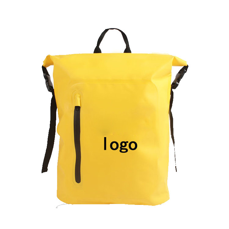 工厂定制OEM贴牌户外防水双肩包 新款PVC夹网布包 游泳沙滩包