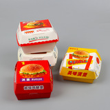 Одноразовая яичная коробка для яиц бургер с жареной куриной коробкой масла -надежная бумажная курица с куриной куриной рисовой рисовой коробки