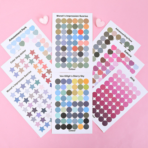 Korean ins style bread digital sticker Hyuna flower smiley hand ledger sticker DIY sealing sticker decorative sticker