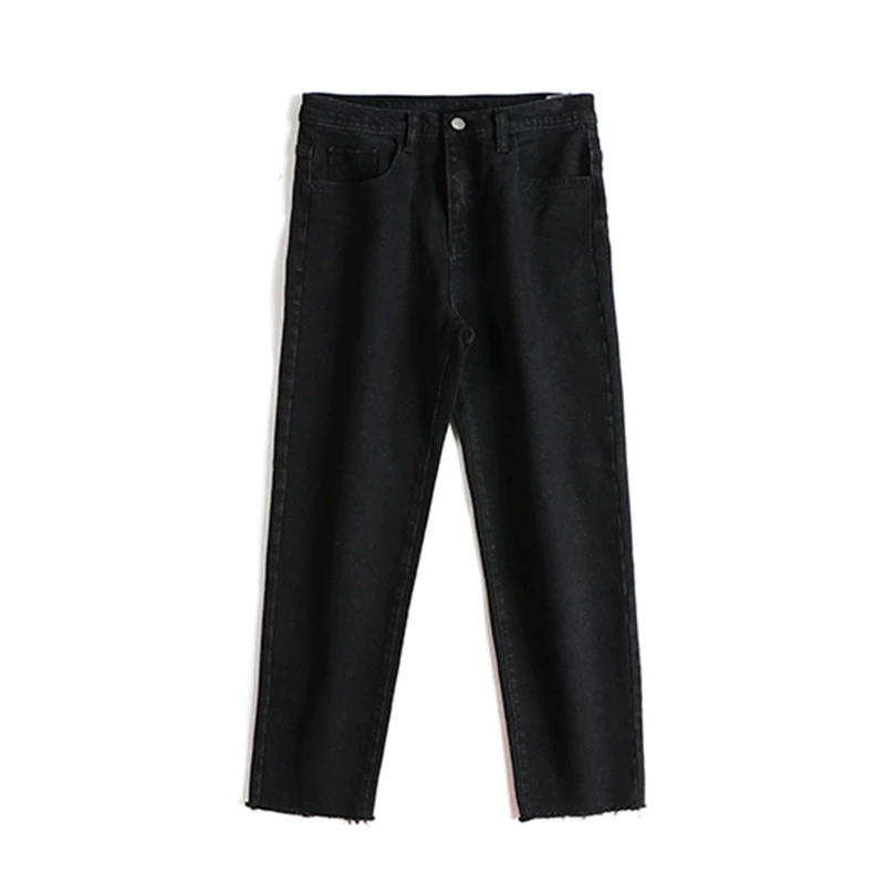 Summer retro trend jeans, universal trousers, Korean style, for teenagers, loose straight fit