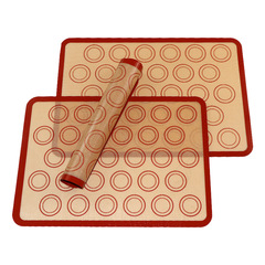 Wholesale Macaron Silicone Non-Stick Baking Mat High Temperature Resistant Oven Baking Mat Non-stick Silicone Baking Mat Supply