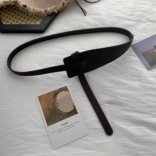 Wholesale new coat belt for women, simple and versatile knotted belt, waist slimming, retro trendy girdle