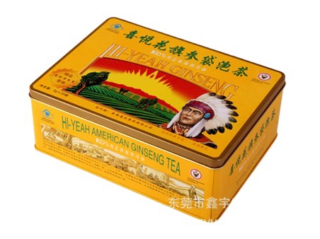 Ginseng chino redondo ventana abierta lata de hierro ginseng bajo el bosque de Gorilla Jilin caja de hierro de embalaje de productos agrícolas primarios image 5