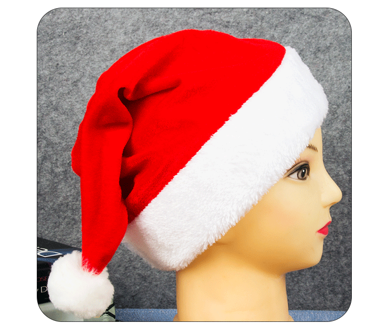 Christmas Simple Style Color Block Cloth Party Christmas Hat display picture 1