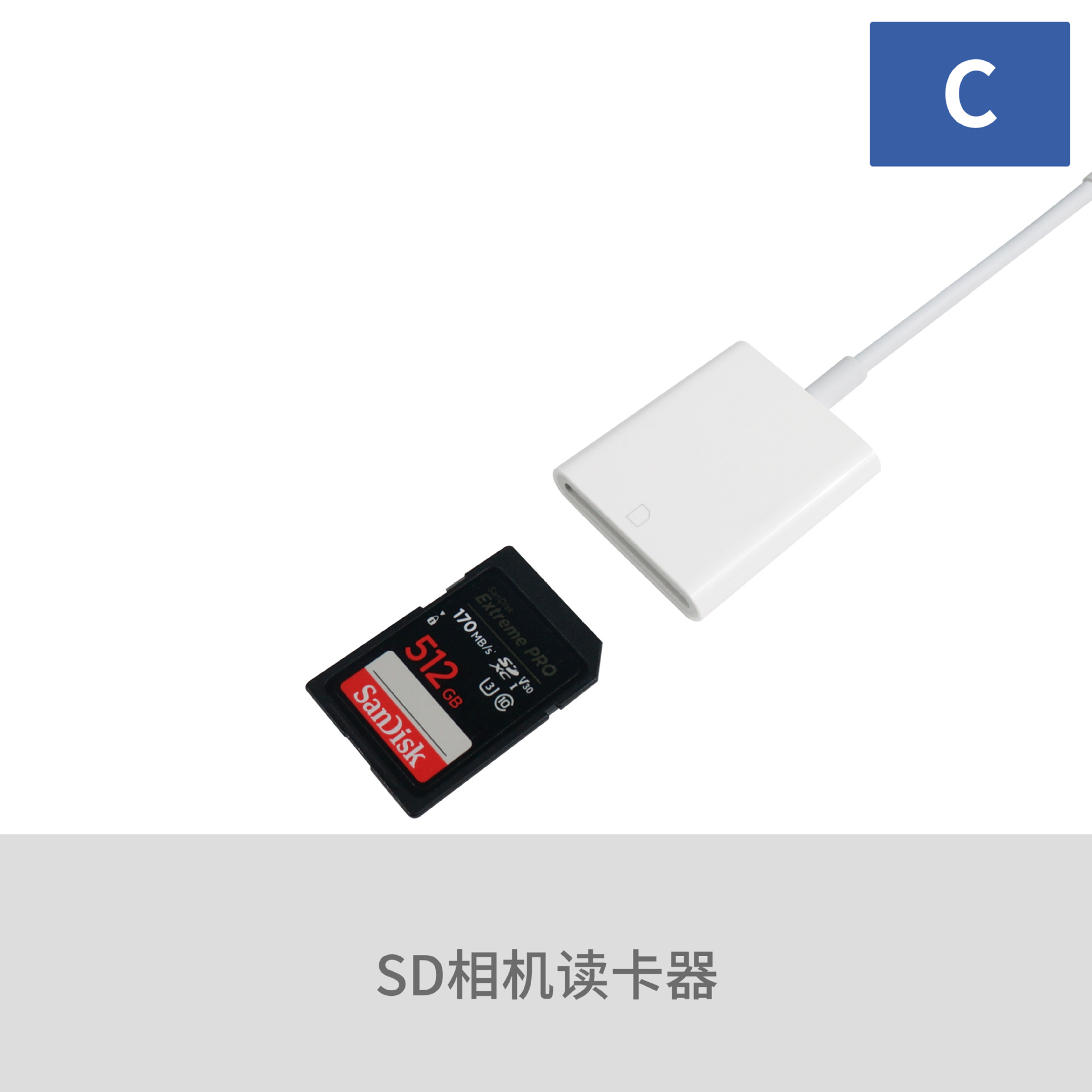 厂家直销Type-C SD卡读卡器华为iPad Pro手机电脑平板OTG读卡器|ms