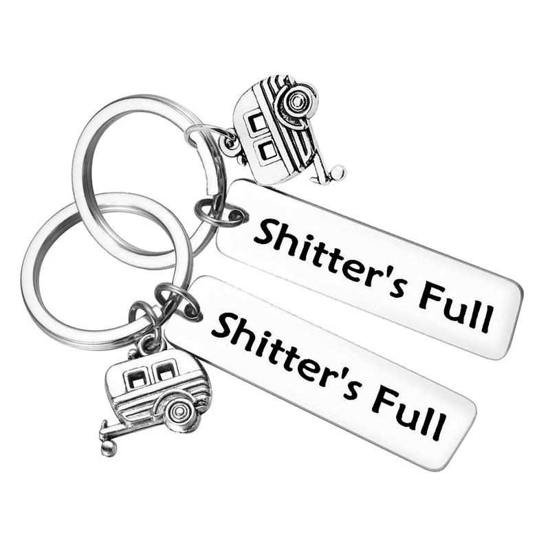 Daily Occasion Titanium Steel Material Word Pattern 1 Piece Simple Style Word Titanium Steel Polishing Unisex Bag Pendant Keychain