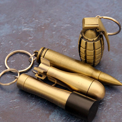 Bullets 10,000 times Match Kerosene Lighter Metal Creative Personality Outdoor Waterproof Portable Flintstone Wholesale