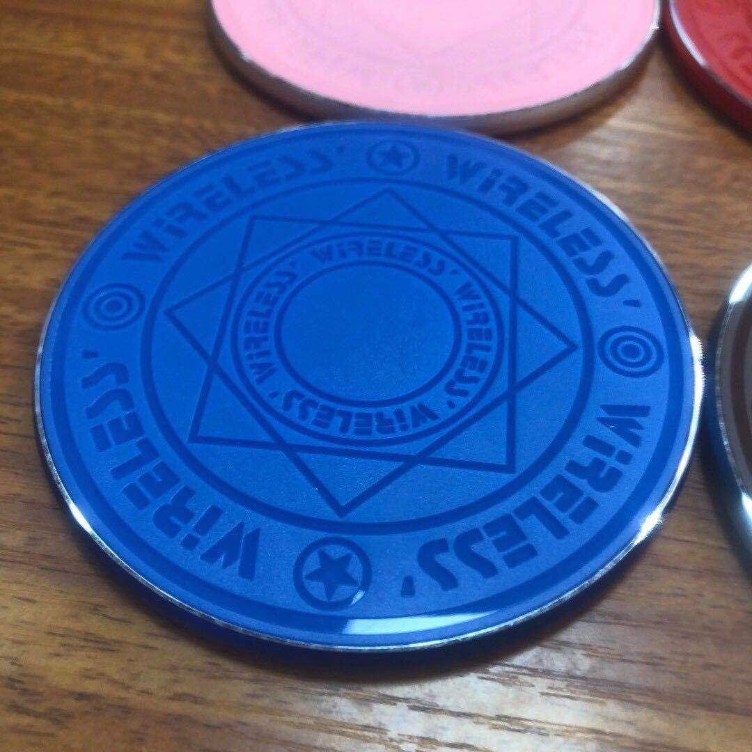 Array Wireless Charger Metal Magic Color Light 15W Fast Charging Mini Ultra Thin_voghion.com