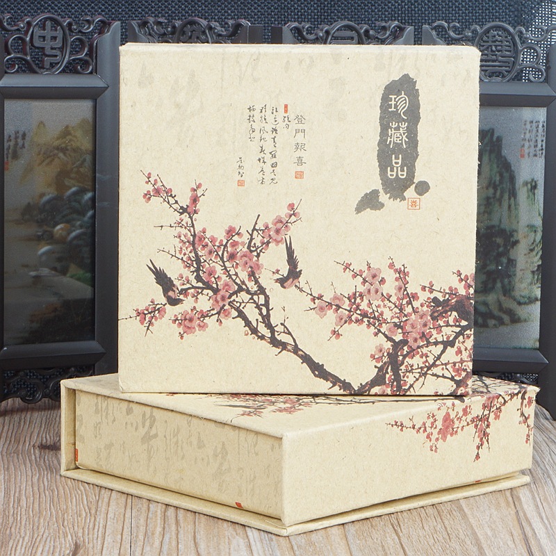 珠宝首饰盒 佛珠手串手链手镯包装 项链戒指把件文玩实木礼盒