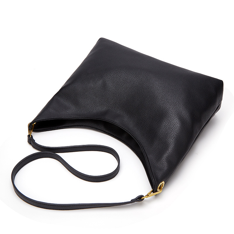 2024 New Trendy Simple Soft Leather Large Capacity Women's Casual and Versatile One Shoulder Oblique Straddle Tote Bag_voghion.com