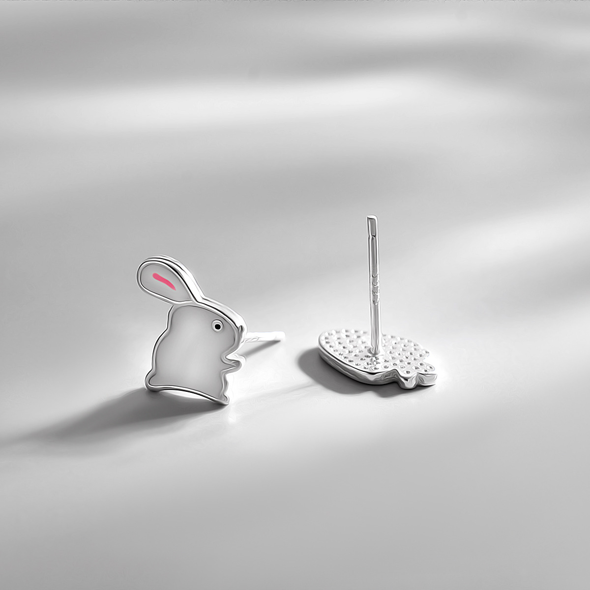 Mode Lapin Le Cuivre Placage Boucles D'oreilles 1 Paire display picture 2