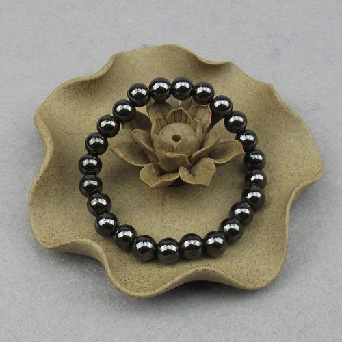 E033 Manufacturer 8mm round bead magnetic bracelet wholesale health magnetic therapy health care magnetic bracelet gift