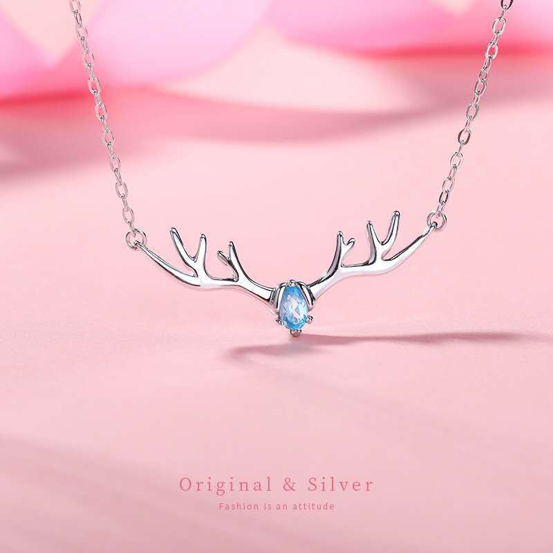 2020网红同款新颖礼品 韩版时尚 一路有你麋鹿项链全套饰品批发|ms