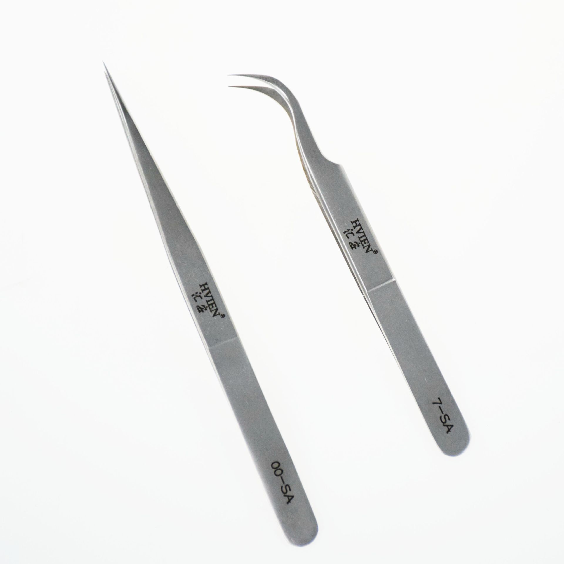 厂家现货供应不锈钢无磁嫁接睫毛超精细镊子瑞士品质直头弯头喷砂