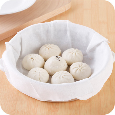笼布 纯棉纱蒸笼布 透气不粘笼屉布屉布蒸镘头布蒸饺子包子垫|ru