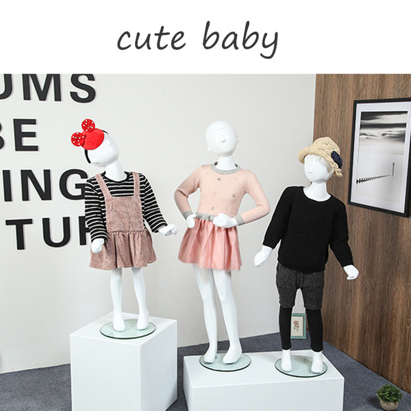 Children's glass mannequin head full body