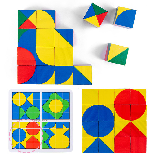 Cube space logical thinking training intelligence development building blocks toys young children educational early education creative puzzles