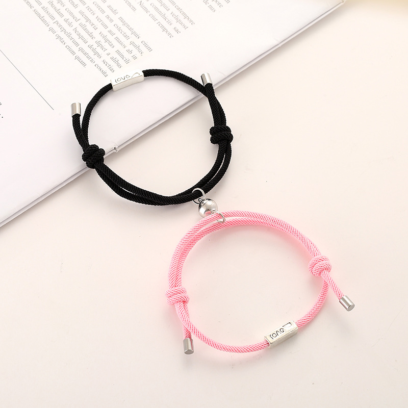 En Gros Bijoux Corde Alliage Coeur Couple Bracelet Nihaojewelry display picture 3