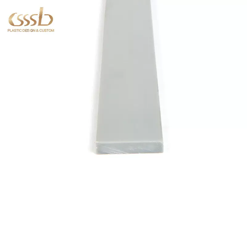 厂家供应abs灰色机器封边条滑板异型材塑料挤出型材定制加工