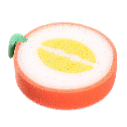 Creative kitchen fruit style thickened sponge scouring pad, powerful decontamination dishcloth, rag, dishwashing dish towel
