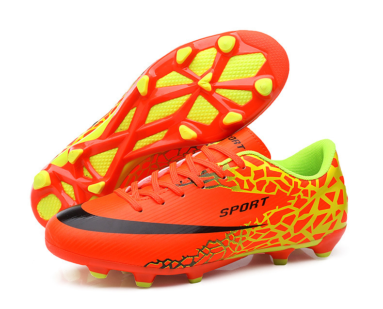 Low-Top-Fußball für Jungen und Mädchen mit gebrochenen Kunstrasen-Lederfüßen, AG-Langnägeln, Schülersporttraining_voghion.com