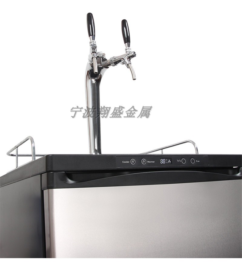 Máquina de cerveza artesanal comercial de doble cabeza máquina vendedora de cerveza refrigeradora máquina de cerveza con regulación de temperatura