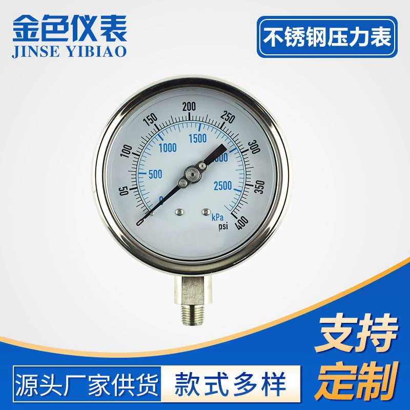 Различные инструменты по индивидуальному заказу, сваренные манометры, настройка давления из радиальной встроенной нержавеющей стали Y100