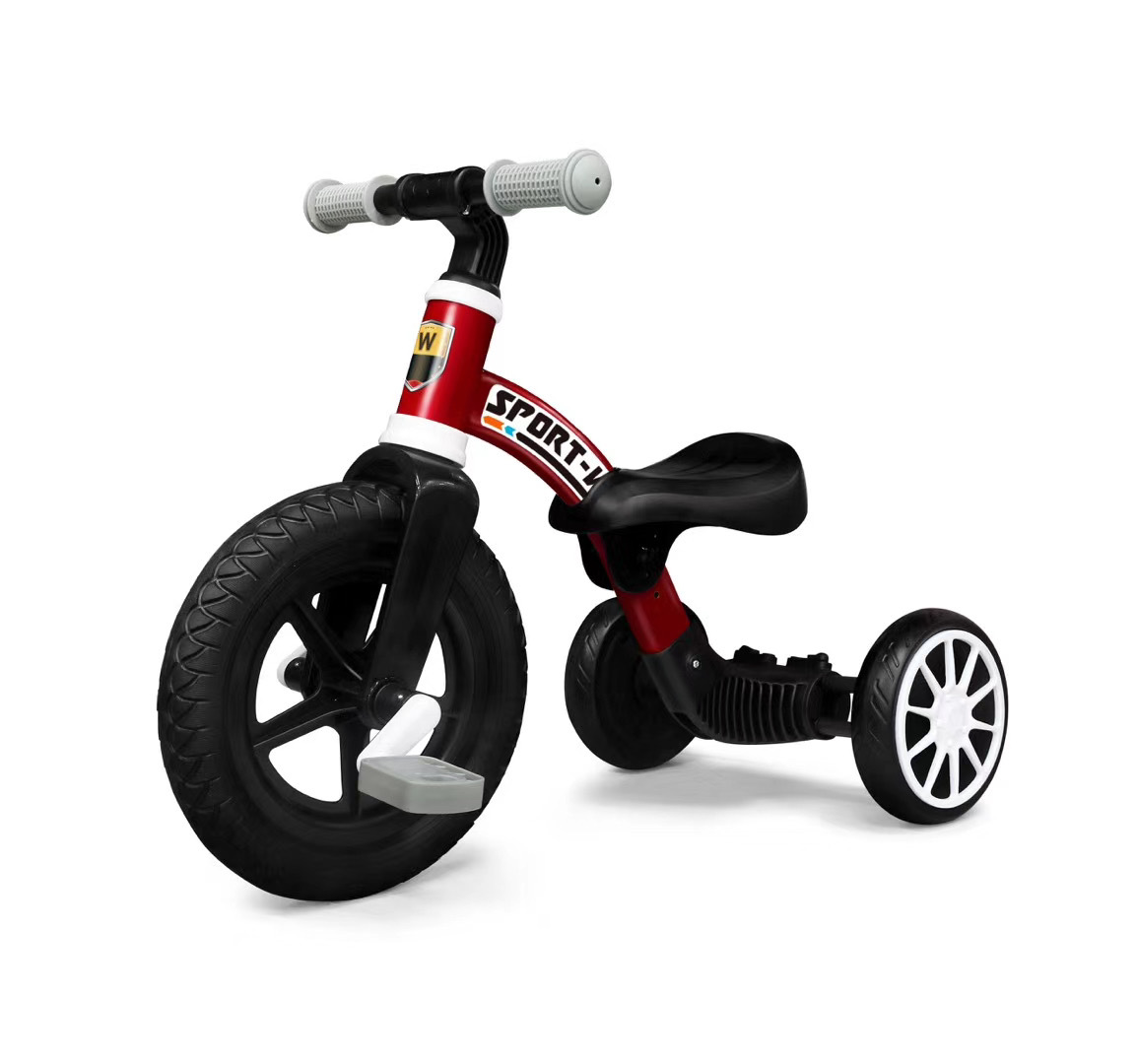 新款儿童三轮脚踏车免充气多功能宝宝平衡车二合一儿童自行车详情图14