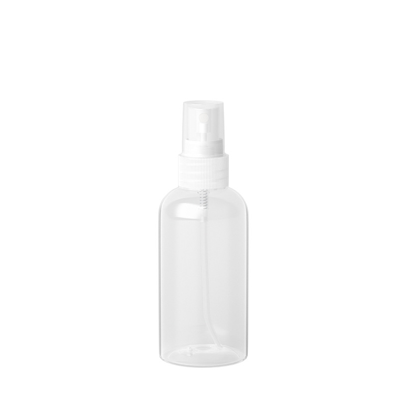 Botella Atomizadora Baja de 75ml Plástico PET Transparente para Desinfectante