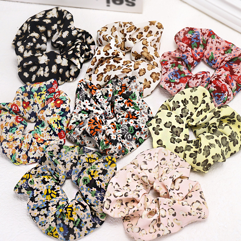 جديد بسيط الطباعة لطيف رخيصة Scrunchies بالجملة display picture 1