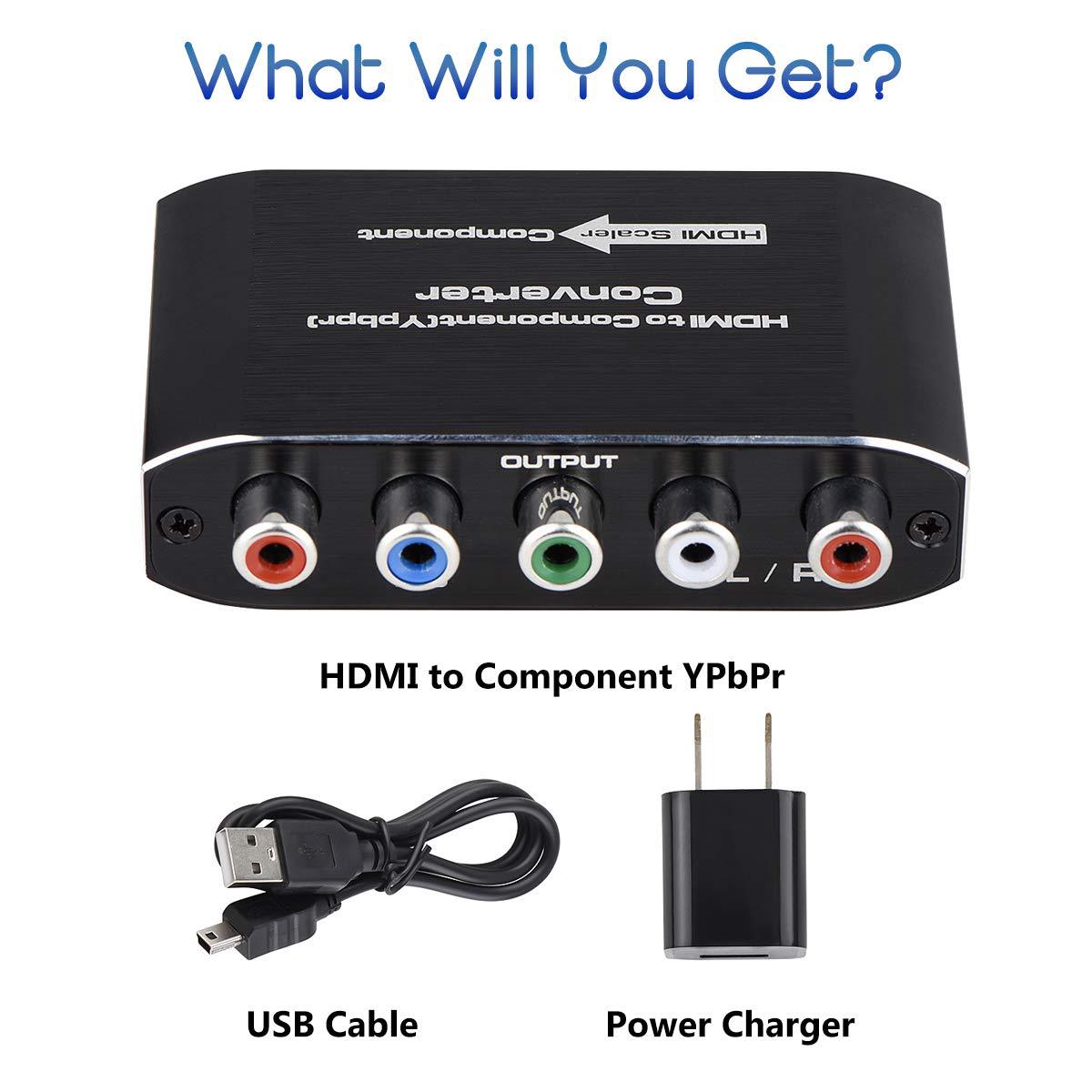 HDMI转色差SCALER HDMI转Ypbpr转换器1080P可调分辨 480P576P720P阿里巴巴