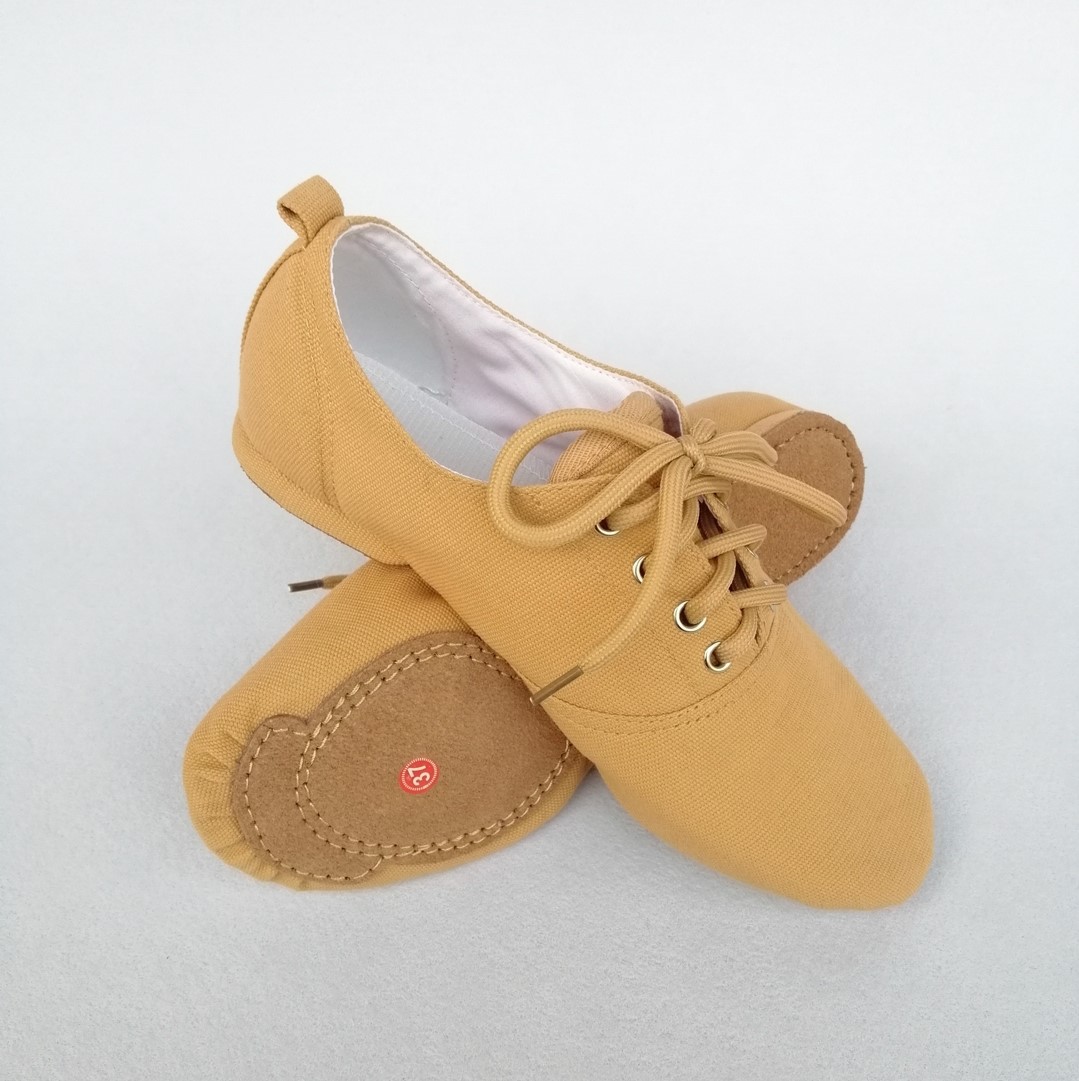 帆布高帮爵士鞋男女儿童矮帮软底鞋练功鞋体操鞋芭蕾舞蹈鞋瑜伽鞋