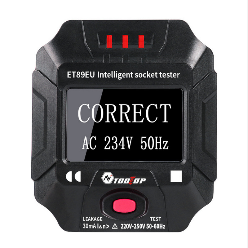 TOOLTOP智能插座ET89EU ET89US 全智能带屏幕显示检测电压频率