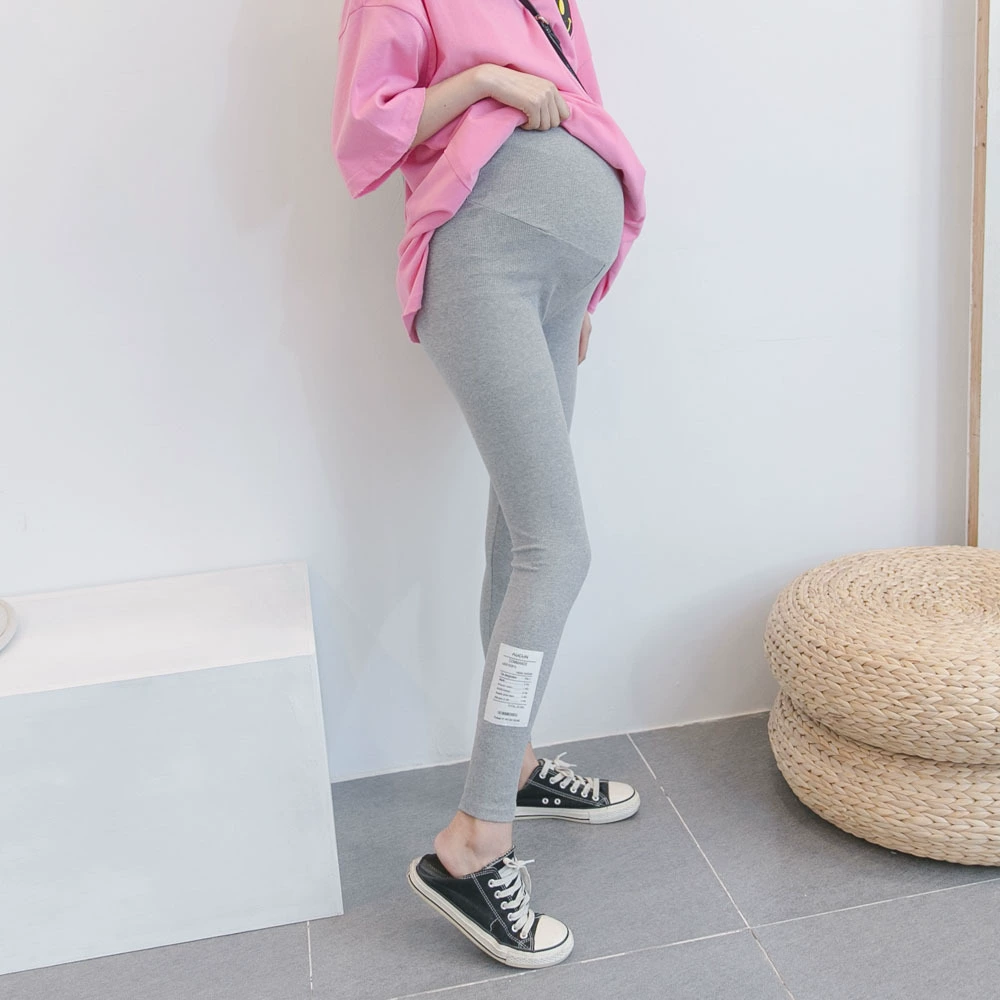 Осенние модные леггинсы для беременных, брюки с поддержкой живота, slim fit, обтягивающий