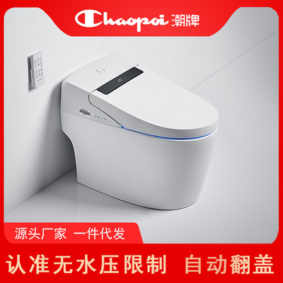 潮牌全自動無水壓限制壹體式智能馬桶家用坐便器座便酒店工程