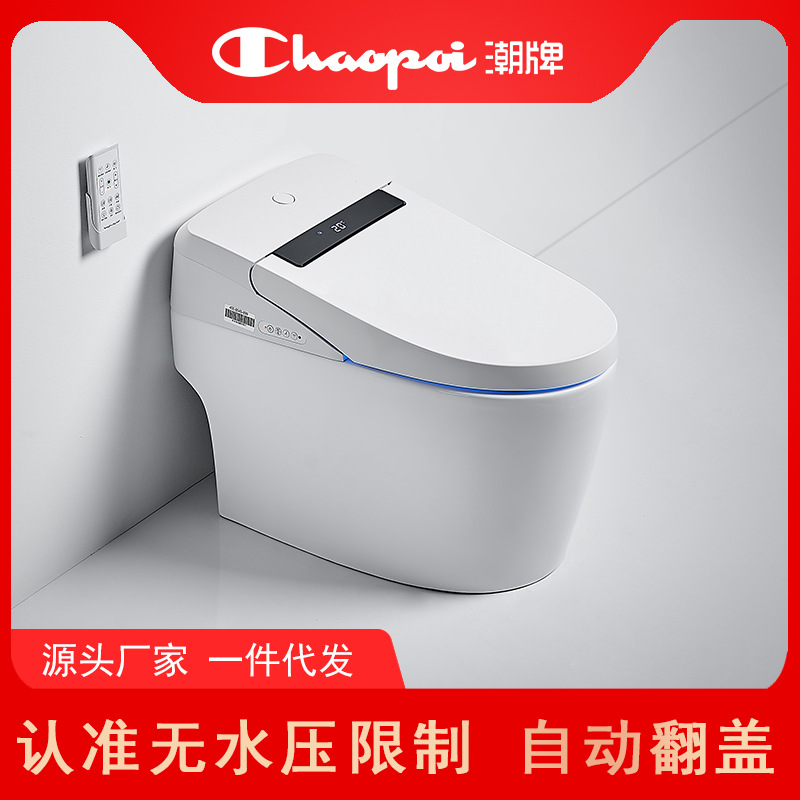 潮牌全自動無水壓限制壹體式智能馬桶家用坐便器座便酒店工程