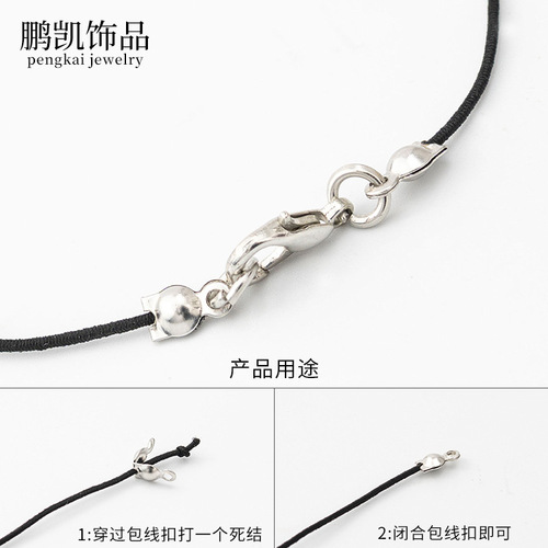 100 pieces per pack DIY jewelry components wire-wrapped clasp jewelry fasteners bead material connection accessories wire clip kit