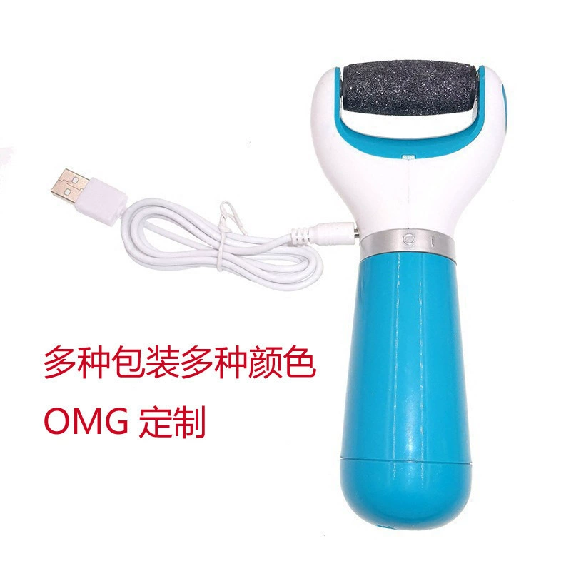 Ступня шлифовальная электрическая платформа — обнажённая стопа — ремонт стопы, USB-аккумулятор, двойное использование шлифовальная головка, шлифовка ступни, синий