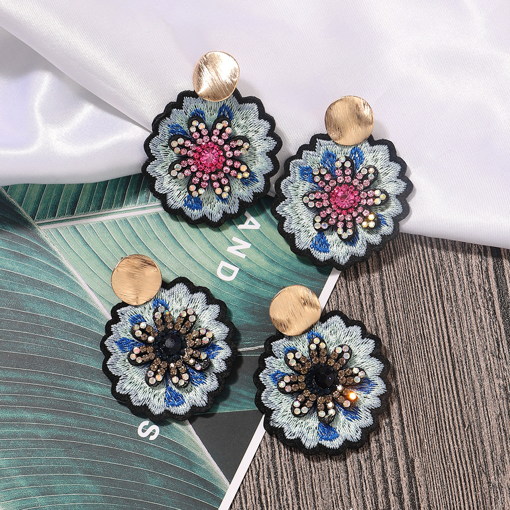 Fashion Personality Exaggerated  Daisy Flower Earrings display picture 7