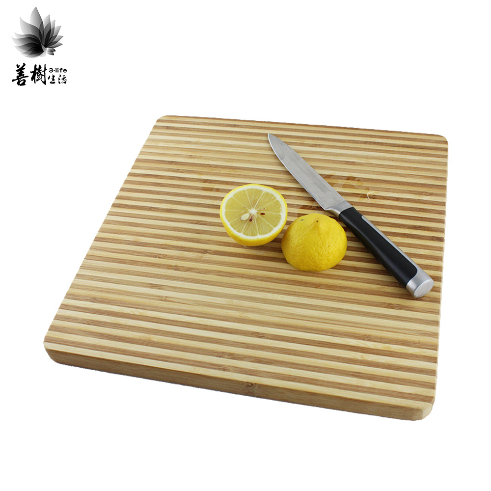 工厂直销现货毛竹侧压双色拼接菜板