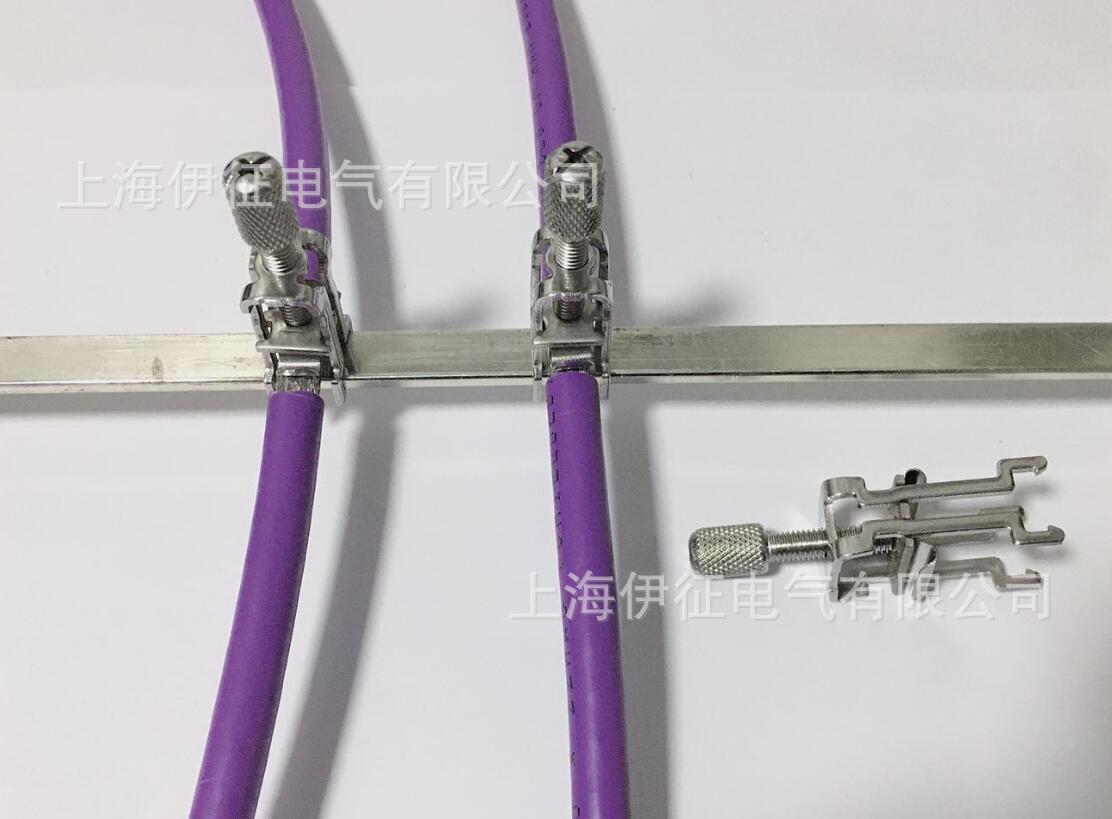 汇流排安装屏蔽夹连接器 屏蔽端子 790-108  790-116 790-124