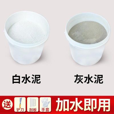 坚能散装水泥沙子堵漏王快干速干防漏水泥胶白水泥地面修补防水|ms