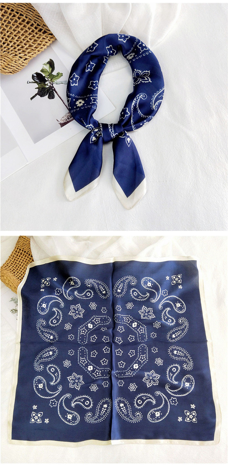 50g Weight Silk Scarf Classification Casual Occasion Satin Material Printing Pattern Spring&Summer, Autumn Season Women's Gender Simple Style Style Women's Simple Style Printing Satin Silk Scarf 13